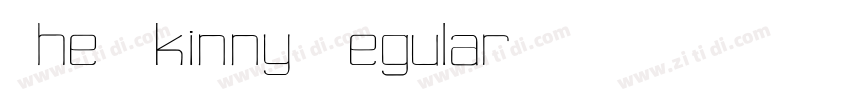 The Skinny Regular字体转换